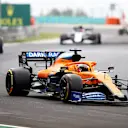 BUDAPEST, HUNGARY - JULY 19: Carlos Sainz of Spain driving the (55) McLaren F1 Team MCL35 Renault on track during the Formula One Grand Prix of Hungary at Hungaroring on July 19, 2020 in Budapest, Hungary. (Photo by Bryn Lennon/Getty Images)