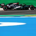 MONZA, ITALY - SEPTEMBER 04: Lewis Hamilton of Great Britain driving the (44) Mercedes AMG Petronas F1 Team Mercedes W11 during practice for the F1 Grand Prix of Italy at Autodromo di Monza on September 04, 2020 in Monza, Italy. (Photo by Mark Thompson/Getty Images,)