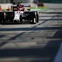MONZA, ITALY - SEPTEMBER 04: Kimi Raikkonen of Finland driving the (7) Alfa Romeo Racing C39 Ferrari in the Pitlane during practice for the F1 Grand Prix of Italy at Autodromo di Monza on September 04, 2020 in Monza, Italy. (Photo by Peter Fox/Getty Images)