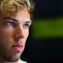 MONZA, ITALY - SEPTEMBER 04: Pierre Gasly of France and Scuderia AlphaTauri looks on in the garage during practice for the F1 Grand Prix of Italy at Autodromo di Monza on September 04, 2020 in Monza, Italy. (Photo by Peter Fox/Getty Images)