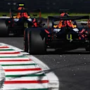 MONZA, ITALY - SEPTEMBER 05: Max Verstappen of the Netherlands driving the (33) Aston Martin Red Bull Racing RB16 on track during qualifying for the F1 Grand Prix of Italy at Autodromo di Monza on September 05, 2020 in Monza, Italy. (Photo by Clive Mason - Formula 1/Formula 1 via Getty Images)