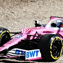 MONZA, ITALY - SEPTEMBER 06: Sergio Perez of Mexico driving the (11) Racing Point RP20 Mercedes runs wide during the F1 Grand Prix of Italy at Autodromo di Monza on September 06, 2020 in Monza, Italy. (Photo by Dan Istitene - Formula 1/Formula 1 via Getty Images)