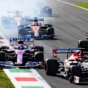 MONZA, ITALY - SEPTEMBER 06: Lance Stroll of Canada driving the (18) Racing Point RP20 Mercedes runs wide during the F1 Grand Prix of Italy at Autodromo di Monza on September 06, 2020 in Monza, Italy. (Photo by Clive Mason - Formula 1/Formula 1 via Getty Images)