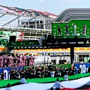 MONZA, ITALY - SEPTEMBER 06: Race winner Pierre Gasly of France and Scuderia AlphaTauri, second placed Carlos Sainz of Spain and McLaren F1 and third placed Lance Stroll of Canada and Racing Point celebrate on the podium during the F1 Grand Prix of Italy at Autodromo di Monza on September 06, 2020 in Monza, Italy. (Photo by Rudy Carezzevoli/Getty Images)