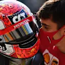 MONZA, ITALY - SEPTEMBER 06: Race winner Pierre Gasly of France and Scuderia AlphaTauri celebrates with Charles Leclerc of Monaco and Ferrari in parc ferme during the F1 Grand Prix of Italy at Autodromo di Monza on September 06, 2020 in Monza, Italy. (Photo by Mario Renzi - Formula 1/Formula 1 via Getty Images)