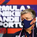 PORTIMAO, PORTUGAL - OCTOBER 23: Otmar Szafnauer, Team Principal and Chief Executive Officer of Racing Point looks on in the Team Principals Press Conference during practice ahead of the F1 Grand Prix of Portugal at Autodromo Internacional do Algarve on October 23, 2020 in Portimao, Portugal. (Photo by Dan Istitene - Formula 1/Formula 1 via Getty Images)