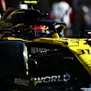 PORTIMAO, PORTUGAL - OCTOBER 23: Esteban Ocon of France driving the (31) Renault Sport Formula One Team RS20 drives in the Pitlane during practice ahead of the F1 Grand Prix of Portugal at Autodromo Internacional do Algarve on October 23, 2020 in Portimao, Portugal. (Photo by Peter Fox/Getty Images)
