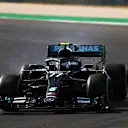 PORTIMAO, PORTUGAL - OCTOBER 24: Valtteri Bottas of Finland driving the (77) Mercedes AMG Petronas F1 Team Mercedes W11 during qualifying ahead of the F1 Grand Prix of Portugal at Autodromo Internacional do Algarve on October 24, 2020 in Portimao, Portugal. (Photo by Dan Istitene - Formula 1/Formula 1 via Getty Images)