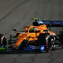 SOCHI, RUSSIA - SEPTEMBER 25: Lando Norris of Great Britain driving the (4) McLaren F1 Team MCL35 Renault on track during practice ahead of the F1 Grand Prix of Russia at Sochi Autodrom on September 25, 2020 in Sochi, Russia. (Photo by Dan Mullan/Getty Images)