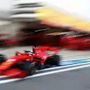SOCHI, RUSSIA - SEPTEMBER 25: Sebastian Vettel of Germany driving the (5) Scuderia Ferrari SF1000 in the Pitlane during practice ahead of the F1 Grand Prix of Russia at Sochi Autodrom on September 25, 2020 in Sochi, Russia. (Photo by Mark Thompson/Getty Images)