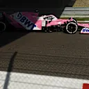 SOCHI, RUSSIA - SEPTEMBER 25: Lance Stroll of Canada driving the (18) Racing Point RP20 Mercedes on track during practice ahead of the F1 Grand Prix of Russia at Sochi Autodrom on September 25, 2020 in Sochi, Russia. (Photo by Kirill Kudryavtsev - Pool/Getty Images)