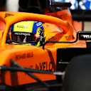 SOCHI, RUSSIA - SEPTEMBER 26: Lando Norris of Great Britain driving the (4) McLaren F1 Team MCL35 Renault in the Pitlane during final practice ahead of the F1 Grand Prix of Russia at Sochi Autodrom on September 26, 2020 in Sochi, Russia. (Photo by Mark Thompson/Getty Images)