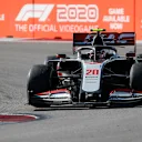 SOCHI, RUSSIA - SEPTEMBER 27: Kevin Magnussen of Denmark driving the (20) Haas F1 Team VF-20 Ferrari on track during the F1 Grand Prix of Russia at Sochi Autodrom on September 27, 2020 in Sochi, Russia. (Photo by Maxim Shemetov - Pool/Getty Images)