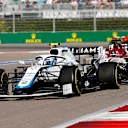 SOCHI, RUSSIA - SEPTEMBER 27: Nicholas Latifi of Canada driving the (6) Williams Racing FW43 Mercedes on track during the F1 Grand Prix of Russia at Sochi Autodrom on September 27, 2020 in Sochi, Russia. (Photo by Maxim Shemetov - Pool/Getty Images)
