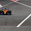 BAHRAIN, BAHRAIN - DECEMBER 04: Lando Norris of Great Britain driving the (4) McLaren F1 Team MCL35 Renault on track during practice ahead of the F1 Grand Prix of Sakhir at Bahrain International Circuit on December 04, 2020 in Bahrain, Bahrain. (Photo by Rudy Carezzevoli/Getty Images)