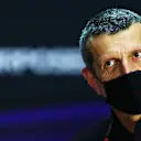BAHRAIN, BAHRAIN - DECEMBER 04: Haas F1 Team Principal Guenther Steiner talks in the Team Principals Press Conference during practice ahead of the F1 Grand Prix of Sakhir at Bahrain International Circuit on December 04, 2020 in Bahrain, Bahrain. (Photo by Dan Istitene - Formula 1/Formula 1 via Getty Images)