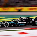 BAHRAIN, BAHRAIN - DECEMBER 04: George Russell of Great Britain driving the (63) Marcedes AMG Petronas F1 Team Mercedes W11 on track during practice ahead of the F1 Grand Prix of Sakhir at Bahrain International Circuit on December 04, 2020 in Bahrain, Bahrain. (Photo by Giuseppe Cacace - Pool/Getty Images)