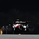 BAHRAIN, BAHRAIN - DECEMBER 05: Antonio Giovinazzi of Italy driving the (99) Alfa Romeo Racing C39 Ferrari on track during qualifying ahead of the F1 Grand Prix of Sakhir at Bahrain International Circuit on December 05, 2020 in Bahrain, Bahrain. (Photo by Rudy Carezzevoli/Getty Images)