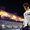 BAHRAIN, BAHRAIN - DECEMBER 05: Lando Norris of Great Britain and McLaren F1 looks dejected in the Pitlane during qualifying ahead of the F1 Grand Prix of Sakhir at Bahrain International Circuit on December 05, 2020 in Bahrain, Bahrain. (Photo by Mark Thompson/Getty Images)