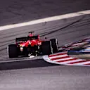BAHRAIN, BAHRAIN - DECEMBER 06: Sebastian Vettel of Germany driving the (5) Scuderia Ferrari SF1000 on track during the F1 Grand Prix of Sakhir at Bahrain International Circuit on December 06, 2020 in Bahrain, Bahrain. (Photo by Giuseppe Cacace - Pool/Getty Images)