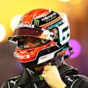 BAHRAIN, BAHRAIN - DECEMBER 06: George Russell of Great Britain and Mercedes GP looks on in parc ferme during the F1 Grand Prix of Sakhir at Bahrain International Circuit on December 06, 2020 in Bahrain, Bahrain. (Photo by Dan Istitene - Formula 1/Formula 1 via Getty Images)
