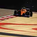 BAHRAIN, BAHRAIN - DECEMBER 06: Lando Norris of Great Britain driving the (4) McLaren F1 Team MCL35 Renault on track during the F1 Grand Prix of Sakhir at Bahrain International Circuit on December 06, 2020 in Bahrain, Bahrain. (Photo by Clive Mason - Formula 1/Formula 1 via Getty Images)