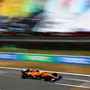 BARCELONA, SPAIN - AUGUST 14: Lando Norris of Great Britain driving the (4) McLaren F1 Team MCL35 Renault during practice for the F1 Grand Prix of Spain at Circuit de Barcelona-Catalunya on August 14, 2020 in Barcelona, Spain. (Photo by Dan Istitene - Formula 1/Formula 1 via Getty Images)