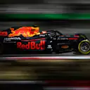 BARCELONA, SPAIN - AUGUST 14: Alexander Albon of Thailand driving the (23) Aston Martin Red Bull Racing RB16 on track during practice for the F1 Grand Prix of Spain at Circuit de Barcelona-Catalunya on August 14, 2020 in Barcelona, Spain. (Photo by Rudy Carezzevoli/Getty Images)