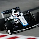 BARCELONA, SPAIN - AUGUST 14: George Russell of Great Britain driving the (63) Williams Racing FW43 Mercedes on track during practice for the F1 Grand Prix of Spain at Circuit de Barcelona-Catalunya on August 14, 2020 in Barcelona, Spain. (Photo by Albert Gea/Pool via Getty Images)