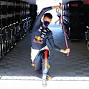 BARCELONA, SPAIN - AUGUST 15: Alexander Albon of Thailand and Red Bull Racing warms up before final practice for the F1 Grand Prix of Spain at Circuit de Barcelona-Catalunya on August 15, 2020 in Barcelona, Spain. (Photo by Mark Thompson/Getty Images)