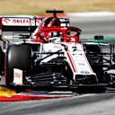 BARCELONA, SPAIN - AUGUST 15: Kimi Raikkonen of Finland driving the (7) Alfa Romeo Racing C39 Ferrari on track during final practice for the F1 Grand Prix of Spain at Circuit de Barcelona-Catalunya on August 15, 2020 in Barcelona, Spain. (Photo by Alejandro Garcia/Pool via Getty Images)