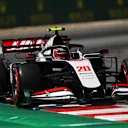 BARCELONA, SPAIN - AUGUST 15: Kevin Magnussen of Denmark driving the (20) Haas F1 Team VF-20 Ferrari on track during final practice for the F1 Grand Prix of Spain at Circuit de Barcelona-Catalunya on August 15, 2020 in Barcelona, Spain. (Photo by Bryn Lennon/Getty Images)