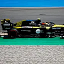 BARCELONA, SPAIN - AUGUST 15: Esteban Ocon of France driving the (31) Renault Sport Formula One Team RS20 on track during qualifying for the F1 Grand Prix of Spain at Circuit de Barcelona-Catalunya on August 15, 2020 in Barcelona, Spain. (Photo by Emiliano Morenatti/Pool via Getty Images)