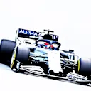 BARCELONA, SPAIN - AUGUST 16: Daniil Kvyat of Russia driving the (26) Scuderia AlphaTauri AT01 Honda during the F1 Grand Prix of Spain at Circuit de Barcelona-Catalunya on August 16, 2020 in Barcelona, Spain. (Photo by Clive Mason - Formula 1/Formula 1 via Getty Images)