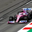 BARCELONA, SPAIN - AUGUST 16: Sergio Perez of Mexico driving the (11) Racing Point RP20 Mercedes on track during the F1 Grand Prix of Spain at Circuit de Barcelona-Catalunya on August 16, 2020 in Barcelona, Spain. (Photo by Alejandro Garcia/Pool via Getty Images)