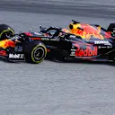 SPIELBERG, AUSTRIA - JULY 10: Max Verstappen of the Netherlands driving the (33) Aston Martin Red Bull Racing RB16 on track during practice for the F1 Grand Prix of Styria at Red Bull Ring on July 10, 2020 in Spielberg, Austria. (Photo by Mark Thompson/Getty Images)