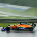 SPIELBERG, AUSTRIA - JULY 11: Carlos Sainz of Spain driving the (55) McLaren F1 Team MCL35 Renault on track during qualifying for the Formula One Grand Prix of Styria at Red Bull Ring on July 11, 2020 in Spielberg, Austria. (Photo by Darko Bandic/Pool via Getty Images)