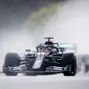 SPIELBERG, AUSTRIA - JULY 11: Lewis Hamilton of Great Britain driving the (44) Mercedes AMG Petronas F1 Team Mercedes W11 on track during qualifying for the Formula One Grand Prix of Styria at Red Bull Ring on July 11, 2020 in Spielberg, Austria. (Photo by Mark Thompson/Getty Images)