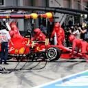 SPIELBERG, AUSTRIA - JULY 12: Charles Leclerc of Monaco driving the (16) Scuderia Ferrari SF1000 retires during the Formula One Grand Prix of Styria at Red Bull Ring on July 12, 2020 in Spielberg, Austria. (Photo by Peter Fox/Getty Images)