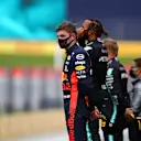 SPIELBERG, AUSTRIA - JULY 12: Second placed Max Verstappen of Netherlands and Red Bull Racing looks on from the podium during the Formula One Grand Prix of Styria at Red Bull Ring on July 12, 2020 in Spielberg, Austria. (Photo by Bryn Lennon/Getty Images)