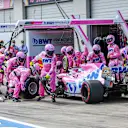 SPIELBERG, AUSTRIA - JULY 12: Sergio Perez of Mexico and Racing Point during the Formula One Grand Prix of Styria at Red Bull Ring on July 12, 2020 in Spielberg, Austria. (Photo by Peter Fox/Getty Images)