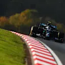 ISTANBUL, TURKEY - NOVEMBER 13: Valtteri Bottas of Finland driving the (77) Mercedes AMG Petronas F1 Team Mercedes W11 on track during practice ahead of the F1 Grand Prix of Turkey at Intercity Istanbul Park on November 13, 2020 in Istanbul, Turkey. (Photo by Clive Mason/Getty Images)