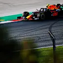 ISTANBUL, TURKEY - NOVEMBER 13: Alexander Albon of Thailand driving the (23) Aston Martin Red Bull Racing RB16 on track during practice ahead of the F1 Grand Prix of Turkey at Intercity Istanbul Park on November 13, 2020 in Istanbul, Turkey. (Photo by Kenan Asyali-Pool/Getty Images)