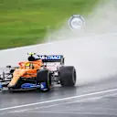 ISTANBUL, TURKEY - NOVEMBER 14: Lando Norris of Great Britain driving the (4) McLaren F1 Team MCL35 Renault on track during qualifyingahead of the F1 Grand Prix of Turkey at Intercity Istanbul Park on November 14, 2020 in Istanbul, Turkey. (Photo by Ozan Kose - Pool/Getty Images)