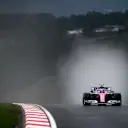 ISTANBUL, TURKEY - NOVEMBER 14: Lance Stroll of Canada driving the (18) Racing Point RP20 Mercedes on track during qualifying ahead of the F1 Grand Prix of Turkey at Intercity Istanbul Park on November 14, 2020 in Istanbul, Turkey. (Photo by Rudy Carezzevoli/Getty Images)