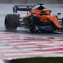 ISTANBUL, TURKEY - NOVEMBER 14: Carlos Sainz of Spain driving the (55) McLaren F1 Team MCL35 Renault during qualifying ahead of the F1 Grand Prix of Turkey at Intercity Istanbul Park on November 14, 2020 in Istanbul, Turkey. (Photo by Joe Portlock - Formula 1/Formula 1 via Getty Images)