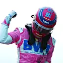 ISTANBUL, TURKEY - NOVEMBER 14: Pole position qualifier Lance Stroll of Canada and Racing Point celebrates in parc ferme during qualifying ahead of the F1 Grand Prix of Turkey at Intercity Istanbul Park on November 14, 2020 in Istanbul, Turkey. (Photo by Dan Istitene - Formula 1/Formula 1 via Getty Images)