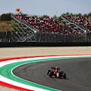 SCARPERIA, ITALY - SEPTEMBER 11: Charles Leclerc of Monaco driving the (16) Scuderia Ferrari SF1000 during practice ahead of the F1 Grand Prix of Tuscany at Mugello Circuit on September 11, 2020 in Scarperia, Italy. (Photo by Dan Istitene - Formula 1/Formula 1 via Getty Images)