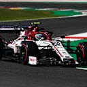 SCARPERIA, ITALY - SEPTEMBER 11: Antonio Giovinazzi of Italy driving the (99) Alfa Romeo Racing C39 Ferrari on track during practice ahead of the F1 Grand Prix of Tuscany at Mugello Circuit on September 11, 2020 in Scarperia, Italy. (Photo by Rudy Carezzevoli/Getty Images)