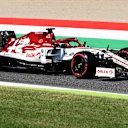 SCARPERIA, ITALY - SEPTEMBER 12: Kimi Raikkonen of Finland driving the (7) Alfa Romeo Racing C39 Ferrari on track  during final practice ahead of the F1 Grand Prix of Tuscany at Mugello Circuit on September 12, 2020 in Scarperia, Italy. (Photo by Miguel Medina - Pool/Getty Images)